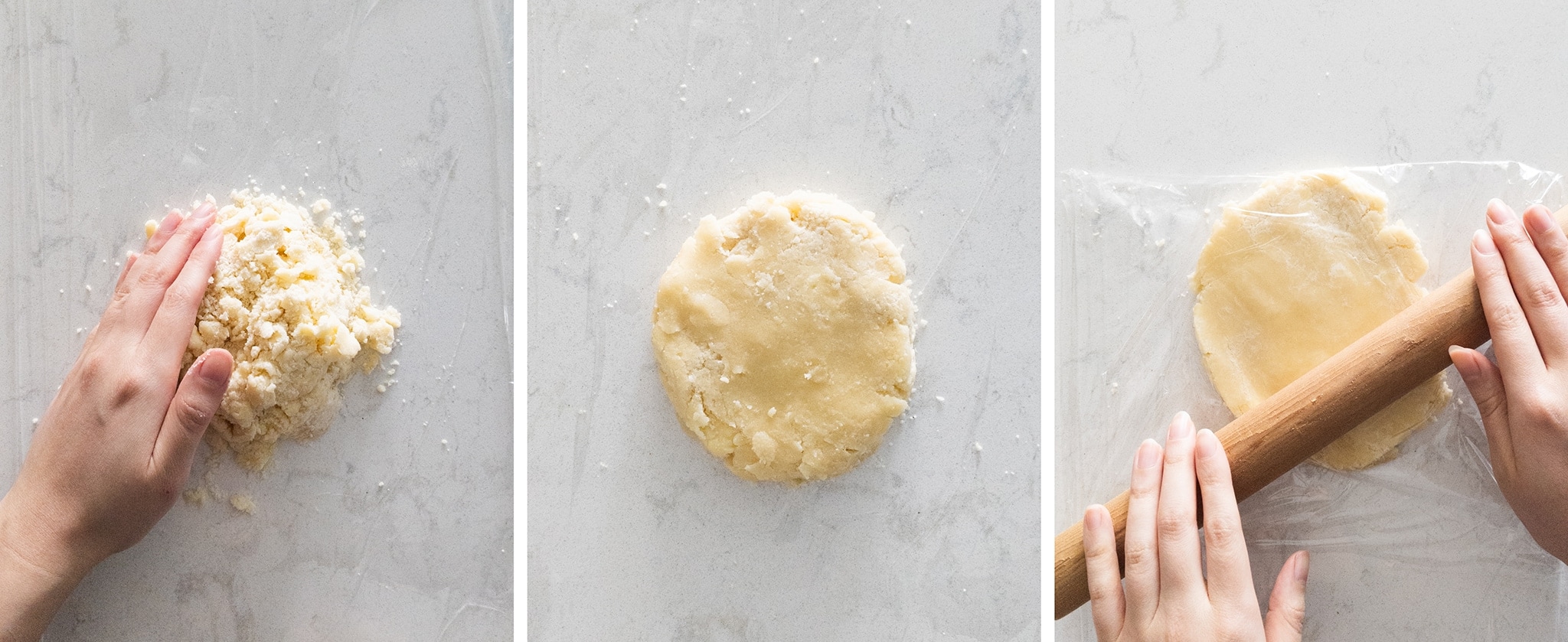 Rolling out craquelin into flat sheet