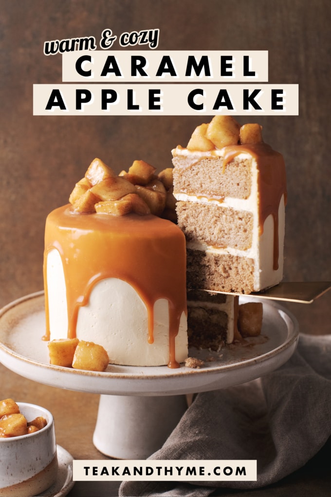 Lifting a slice of cake with a cake server.